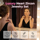 💎Beperkte tijd 50% korting✨Fonkelende hartensieraden set – ketting & oorbellen, elegant, lichtgewicht💖