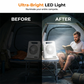✨ Buitenventilator op zonne-energie – oplaadbaar, superstil, met ledverlichting 💡
