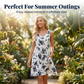 👗🌼 Women's Casual Printed Spaghetti Strap Sleeveless Dress 🌞🌿