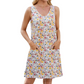 👗🌼 Women's Casual Printed Spaghetti Strap Sleeveless Dress 🌞🌿