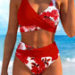 🌸👙🌊 Dames bikini set met bloemenprint en hoge taille 🩱💐🌞