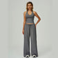 🔥【50% Korting】🔥Dames 2-Delig Set | Haltertop & Wide-Leg Broek🎁