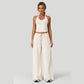 🔥【50% Korting】🔥Dames 2-Delig Set | Haltertop & Wide-Leg Broek🎁