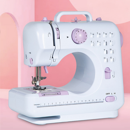Multifunctionele naaimachine met overlocksteek