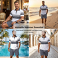 ⏳Tijdelijke aanbieding⏰Tweedelige set voor heren: shirt en korte broek
