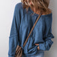 Casual dames-top met ronde hals en lange mouwen