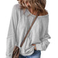 Casual dames-top met ronde hals en lange mouwen