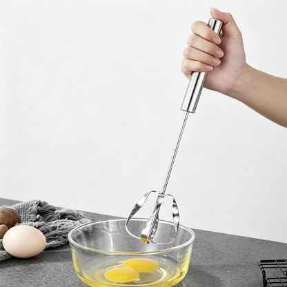 🍳 2+1 GRATIS! Veelzijdige Halfautomatische Garde – Perfect voor Kloproom, Eiwit, Beslag en Sauzen. Gemaakt van Duurzaam RVS, Zeer Makkelijk Schoon te Maken! 🥄✅