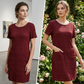 🔥50% KORTING 💃 Elegante Jurk met Textuur ✨ Kreukvrij & Comfortabel