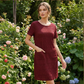 🔥50% KORTING 💃 Elegante Jurk met Textuur ✨ Kreukvrij & Comfortabel