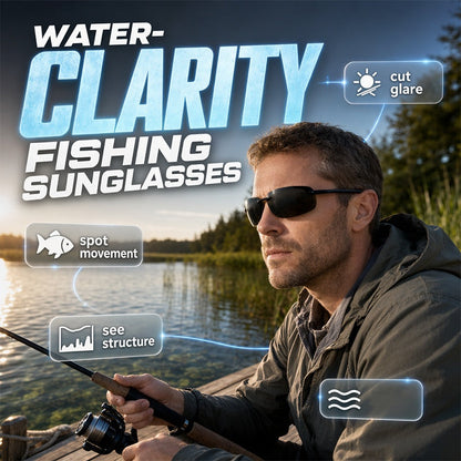 🶚 50% KORTING! 🎣 Ultralichte gepolariseerde viszonnebril – verblindingsvrij & UV400 – Perfect voor vissen, varen of het strand – vermindert schitteringen en biedt optimale bescherming voor de ogen 🌊☀️