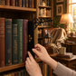Miniatuur retro straatlantaarn-boekensteunlampje