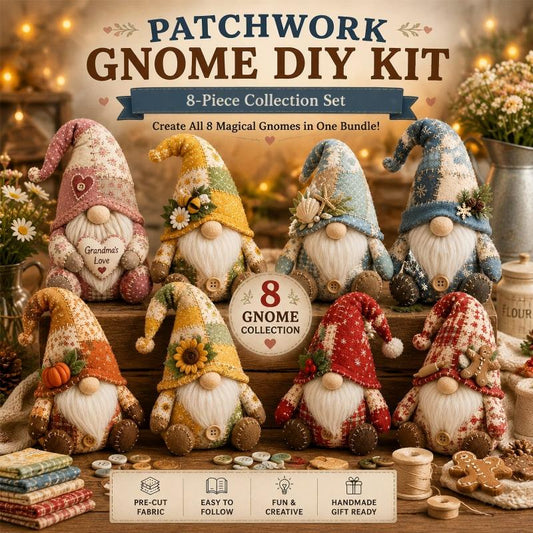 🔥🎁Nieuwe doe-het-zelf naaiset voor patchwork elfjes met 50% korting🔥