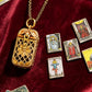 Vintage tarot-medaillonketting