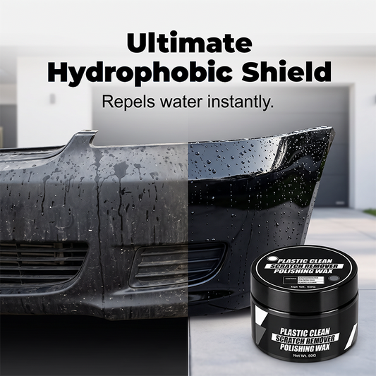 💥【TIJDELIJKE AANBIEDING: 50% KORTING】🔥 Herstellende wax voor kunststof auto-onderdelen | Verwijdert krassen/oxidatie/verkleuring | Herstelt de hoogglans | 30 ml + spons | Eenvoudig in gebruik