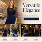 Elegante maxi-jurk met kanten bovenstuk voor dames