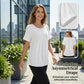 👚 50% KORTING! ✨ Asymmetrisch topje met korte mouwen en plooien – Flatterende pasvorm, lichte stof en moderne stijl – Perfect voor een trendy alledaagse look 🌸