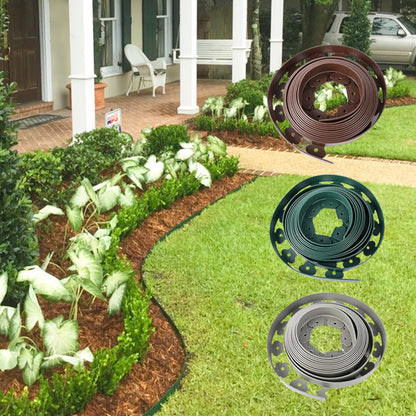 🏡 50% KORTING! 🌿 Tuinrand 10 m met 30 haringen – Duurzaam PE‑materiaal, eenvoudig te knippen en snel te plaatsen – Perfect voor het afbakenen van gazons en plantenbedden 🌱