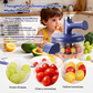 🔥Superaanbieding: 50% KORTING🔥 Elektrische fruitenschiller en mixer – 2-in-1, oplaadbaar via USB, bediening met één druk op de knop, schilt in 10 seconden 🍎