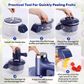 🔥Superaanbieding: 50% KORTING🔥 Elektrische fruitenschiller en mixer – 2-in-1, oplaadbaar via USB, bediening met één druk op de knop, schilt in 10 seconden 🍎