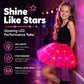 ✨ LED Verlichte Pailletten Tutu Rok – Sterren Mesh Prinsessenrok voor Meisjes en Volwassenen ✨