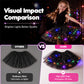 ✨ LED Verlichte Pailletten Tutu Rok – Sterren Mesh Prinsessenrok voor Meisjes en Volwassenen ✨