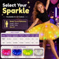 ✨ LED Verlichte Pailletten Tutu Rok – Sterren Mesh Prinsessenrok voor Meisjes en Volwassenen ✨