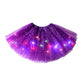 ✨ LED Verlichte Pailletten Tutu Rok – Sterren Mesh Prinsessenrok voor Meisjes en Volwassenen ✨