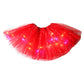 ✨ LED Verlichte Pailletten Tutu Rok – Sterren Mesh Prinsessenrok voor Meisjes en Volwassenen ✨