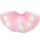 ✨ LED Verlichte Pailletten Tutu Rok – Sterren Mesh Prinsessenrok voor Meisjes en Volwassenen ✨