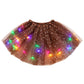 ✨ LED Verlichte Pailletten Tutu Rok – Sterren Mesh Prinsessenrok voor Meisjes en Volwassenen ✨