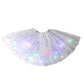 ✨ LED Verlichte Pailletten Tutu Rok – Sterren Mesh Prinsessenrok voor Meisjes en Volwassenen ✨