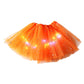 ✨ LED Verlichte Pailletten Tutu Rok – Sterren Mesh Prinsessenrok voor Meisjes en Volwassenen ✨