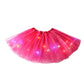 ✨ LED Verlichte Pailletten Tutu Rok – Sterren Mesh Prinsessenrok voor Meisjes en Volwassenen ✨