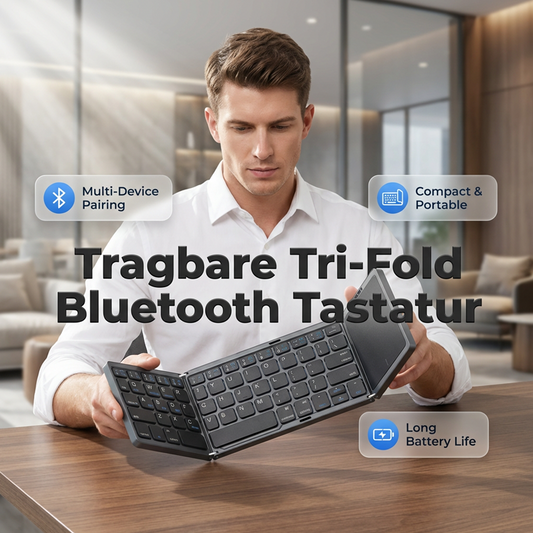 Opvouwbaar Bluetooth-toetsenbord met touchpad