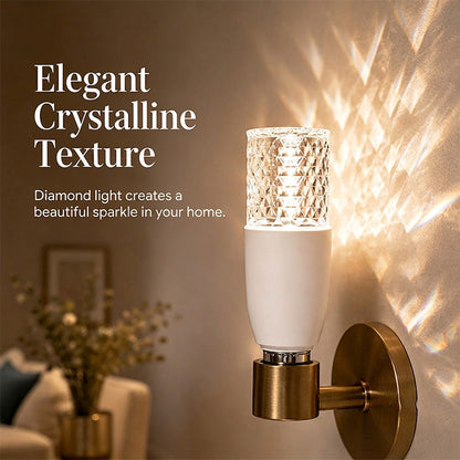 Cilindrische decoratieve LED-lamp van kristal