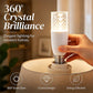 Cilindrische decoratieve LED-lamp van kristal
