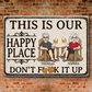 Houten hangbord in vintage-stijl