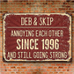 Houten hangbord in vintage-stijl