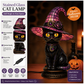 💥 50 % korting! 🔥Gothic Halloween-tafel lamp in de vorm van een heksenkat