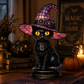💥 50 % korting! 🔥Gothic Halloween-tafel lamp in de vorm van een heksenkat