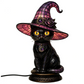 💥 50 % korting! 🔥Gothic Halloween-tafel lamp in de vorm van een heksenkat