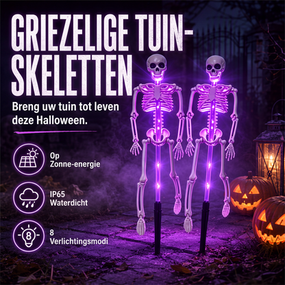 Solar Skeleton Grondstaaklampen Buiten Waterdichte Halloween Decoratielampen