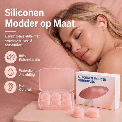 Vormbare oordopjes van siliconenklei