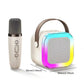 Mini Karaoke Machine voor Kinderen met Draadloze Microfoons