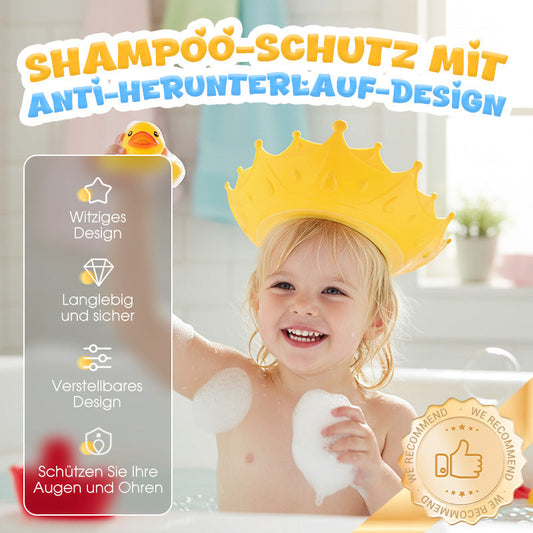 ✨ 1+1 GRATIS! 🎁 Waterdichte Shampoo-muts voor Baby & Peuter – Anti-Uitloop Rand & Veilige Siliconen Pasvorm – Zorgeloos Haartjes Wassen! 🛡️👶