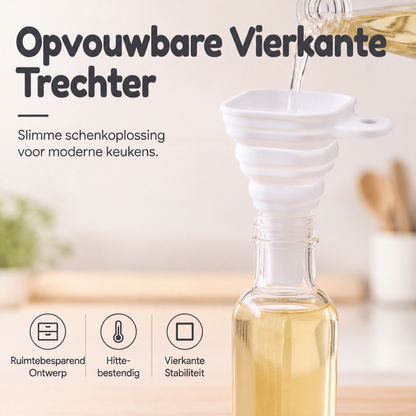 🛡️ Food-Grade Siliconen Trechter met Brede Opening – Flexibel, Lekvrij en Hittebestendig, Veilig voor Dagelijks Gebruik 🍴✅