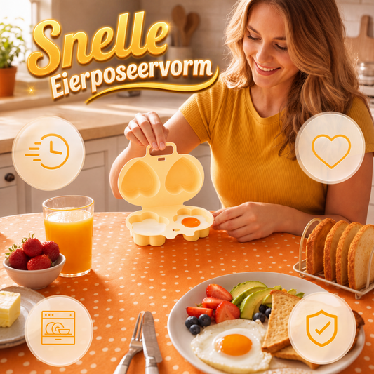 🍳 1+1 GRATIS! Snelle Magnetron Eierpocheerder – Met Schattige Hart- en Bloemvormen – Perfect voor een Gezond en Feestelijk Ontbijt ☀️💖