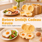 🍳 1+1 GRATIS! Snelle Magnetron Eierpocheerder – Met Schattige Hart- en Bloemvormen – Perfect voor een Gezond en Feestelijk Ontbijt ☀️💖