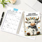 🎁 2+1 GRATIS! Maandplanner 2026–2030 Schattige Hooglander Koe – 5-Jarige Kalender voor Langetermijnplanning ✨🐮